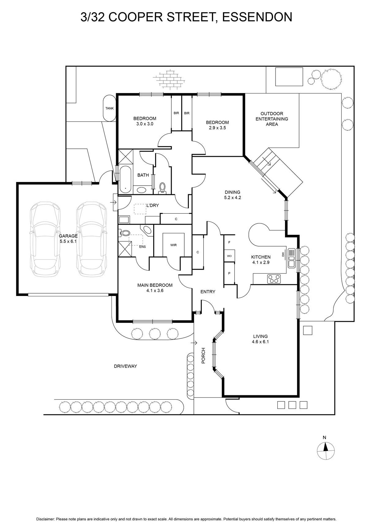 Floorplan for 3/32 Cooper Street, Essendon