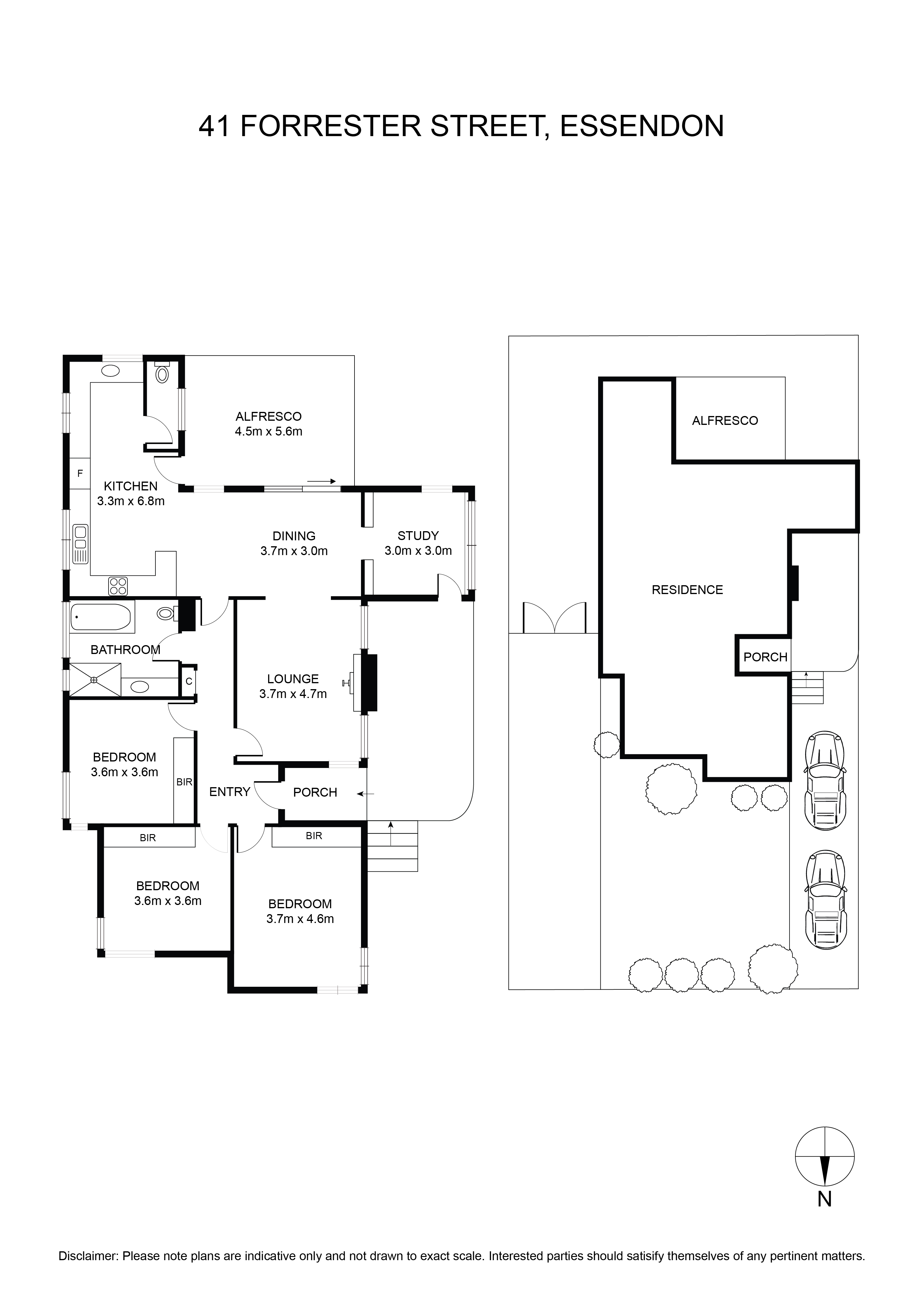 Floorplan for 41 Forrester Street, Essendon